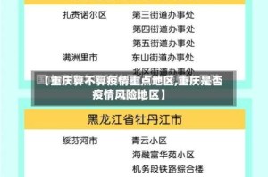 【重庆算不算疫情重点地区,重庆是否疫情风险地区】