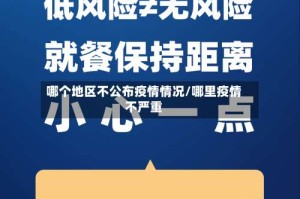 哪个地区不公布疫情情况/哪里疫情不严重
