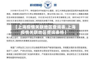 【上海疫情关联地区查询表,上海疫情关联地区查询表格】