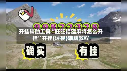 开挂辅助工具“旺旺福建麻将怎么开挂”开挂(透视)辅助教程-第1张图片