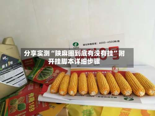 分享实测“陕麻圈到底有没有挂”附开挂脚本详细步骤-第1张图片