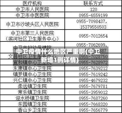 中卫疫情什么地区严重啊(中卫新增1例详情)-第1张图片