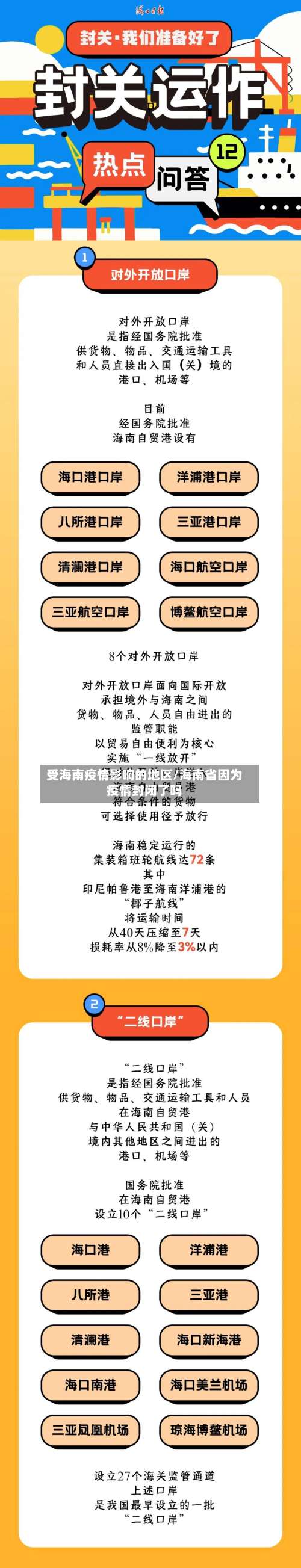 受海南疫情影响的地区/海南省因为疫情封闭了吗-第2张图片
